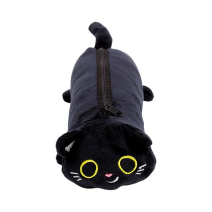 Gothic Gifts Lucky the Black Cat Plush Pencil Case