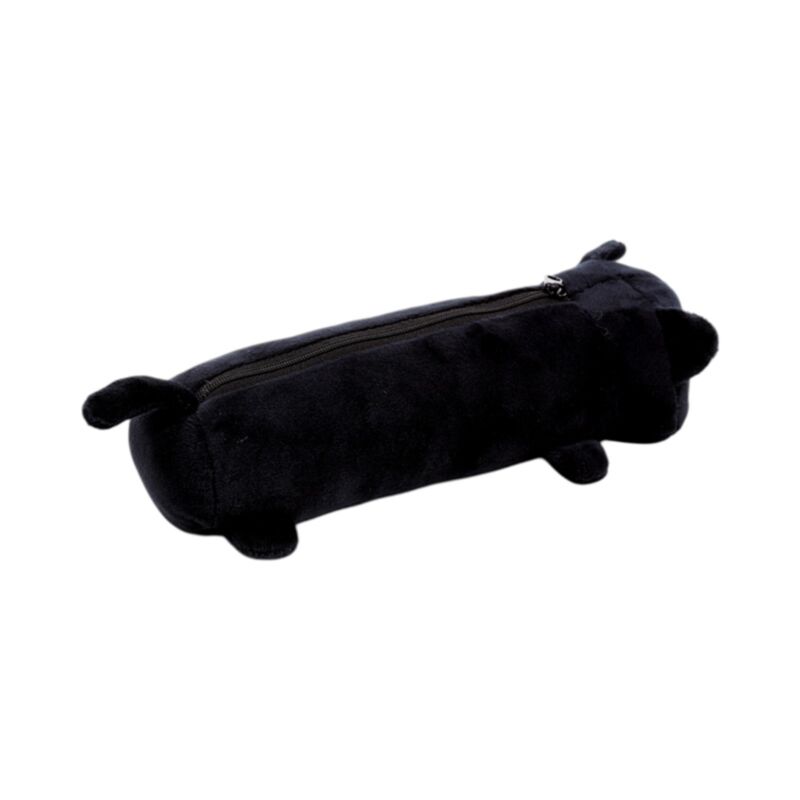 Gothic Gifts Lucky the Black Cat Plush Pencil Case