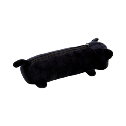 Gothic Gifts Lucky the Black Cat Plush Pencil Case