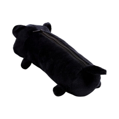 Gothic Gifts Lucky the Black Cat Plush Pencil Case