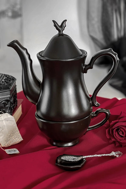 Killstar Potion Stackable Tea Set with Cup, Pot and Spoon Rest - Kate's Clothing