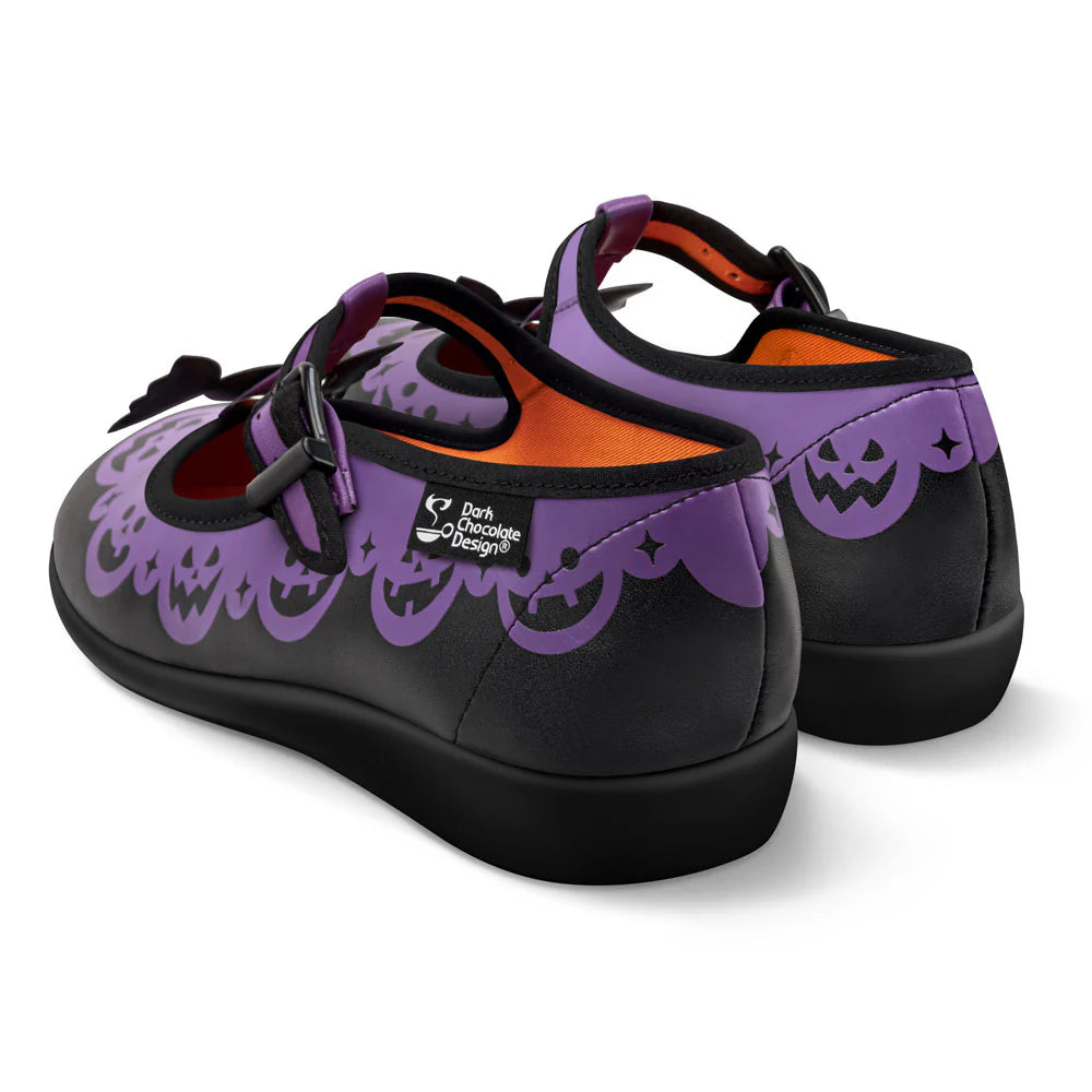 Chocolaticas® Pumpkin Twist Women's Mary Jane Flat Shoes - Kate's Clothing