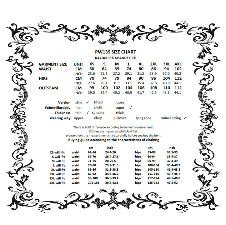 Punk Rave Goth Flare Leggings