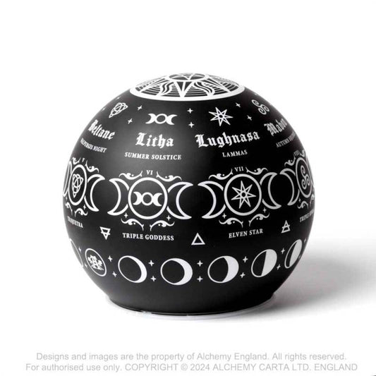 Alchemy Pagan Calendar Globe LED Light - Kate's Clothing