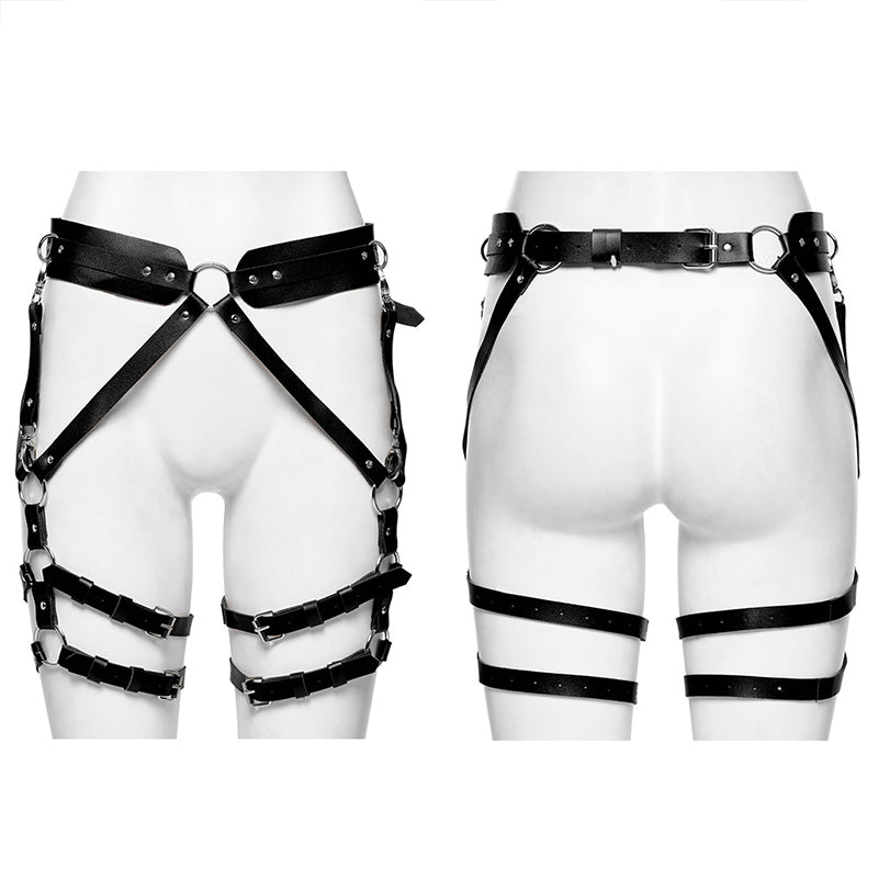 Punk Rave Perdita Hip Harness - Black - Kate's Clothing