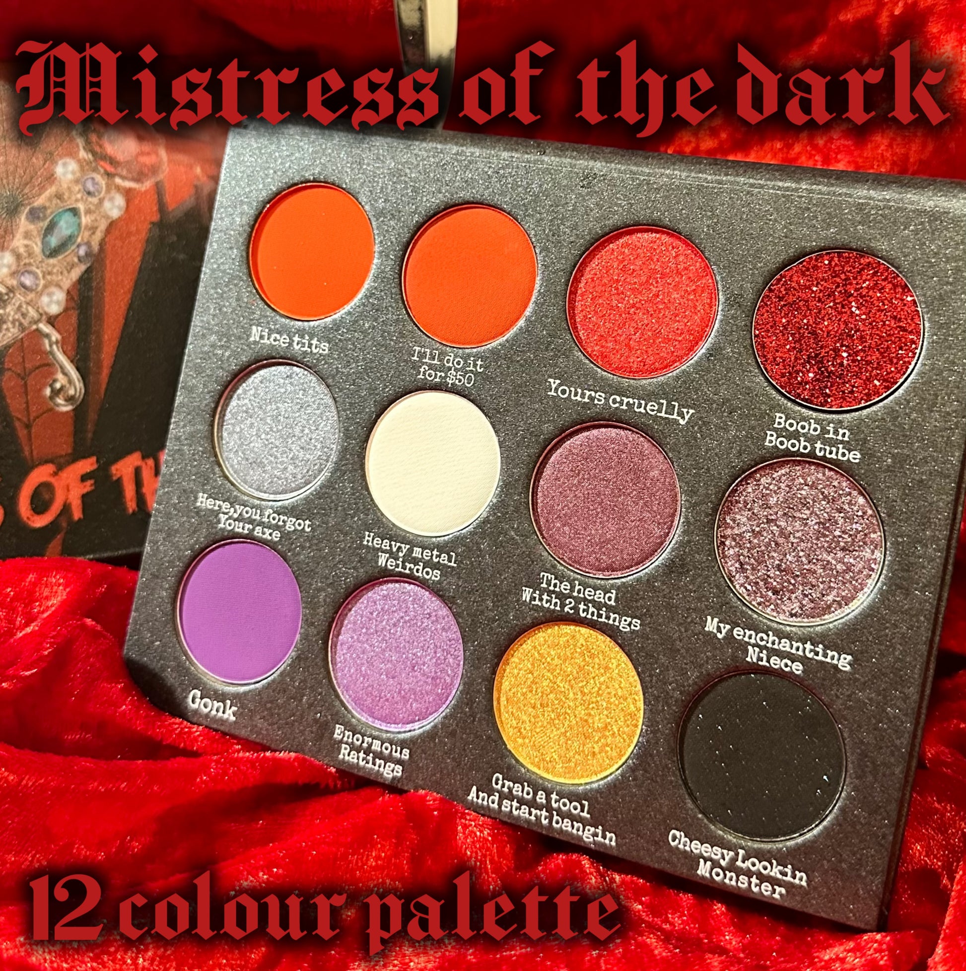Radioactive Unicorn Mistress of the Dark Eyeshadow Palette - Kate's Clothing