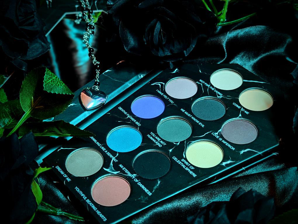 Radioactive Unicorn Nosferatu Palette Goth Eyeshadow Collection