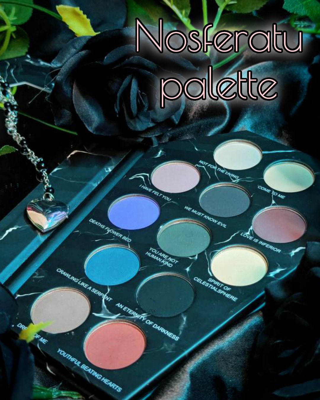 Radioactive Unicorn Nosferatu Palette Goth Eyeshadow Collection