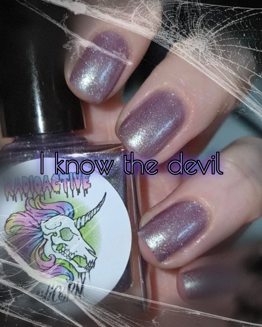 Radioactive Unicorn I Know the Devil Nail Polish