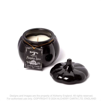 Alchemy Pumpkin Spice Large Glass Scented Candle Jar - Kate's Clothing