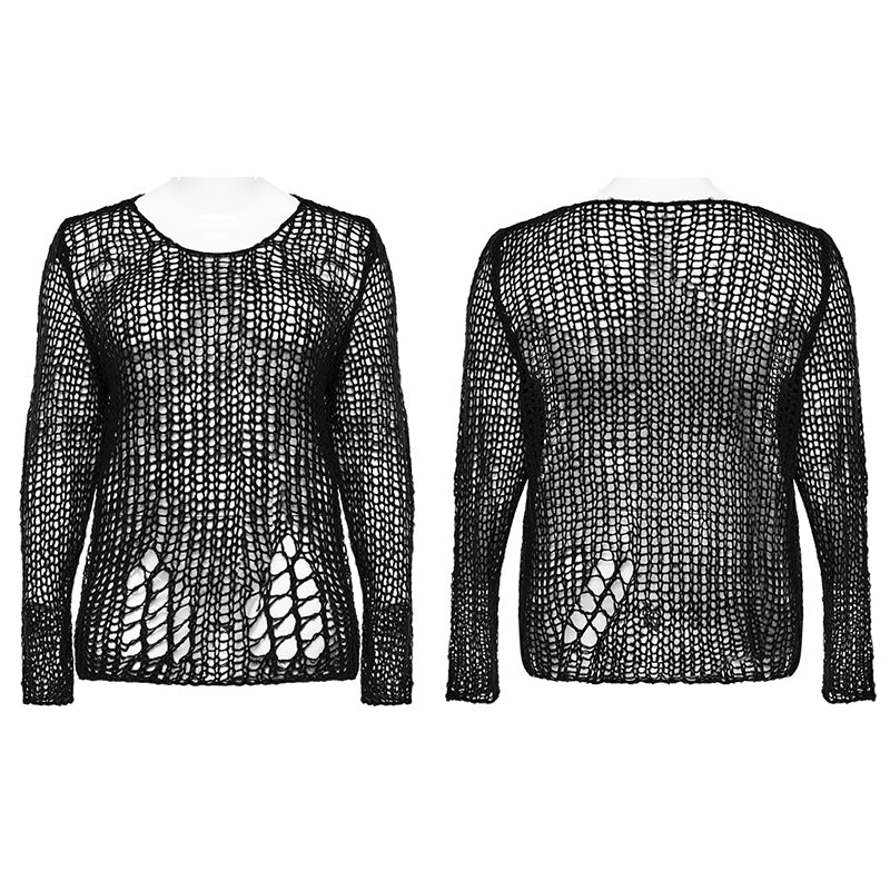 Punk Rave Cosima Knit Sweater - Black - Kate's Clothing