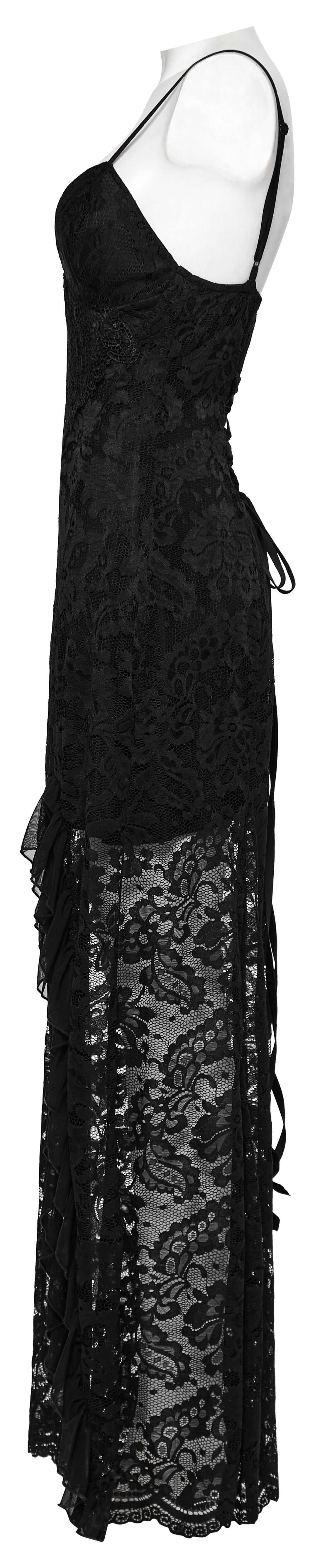 Punk Rave Aviva Lace Dress side view on a mannequin - Kate's Clothing