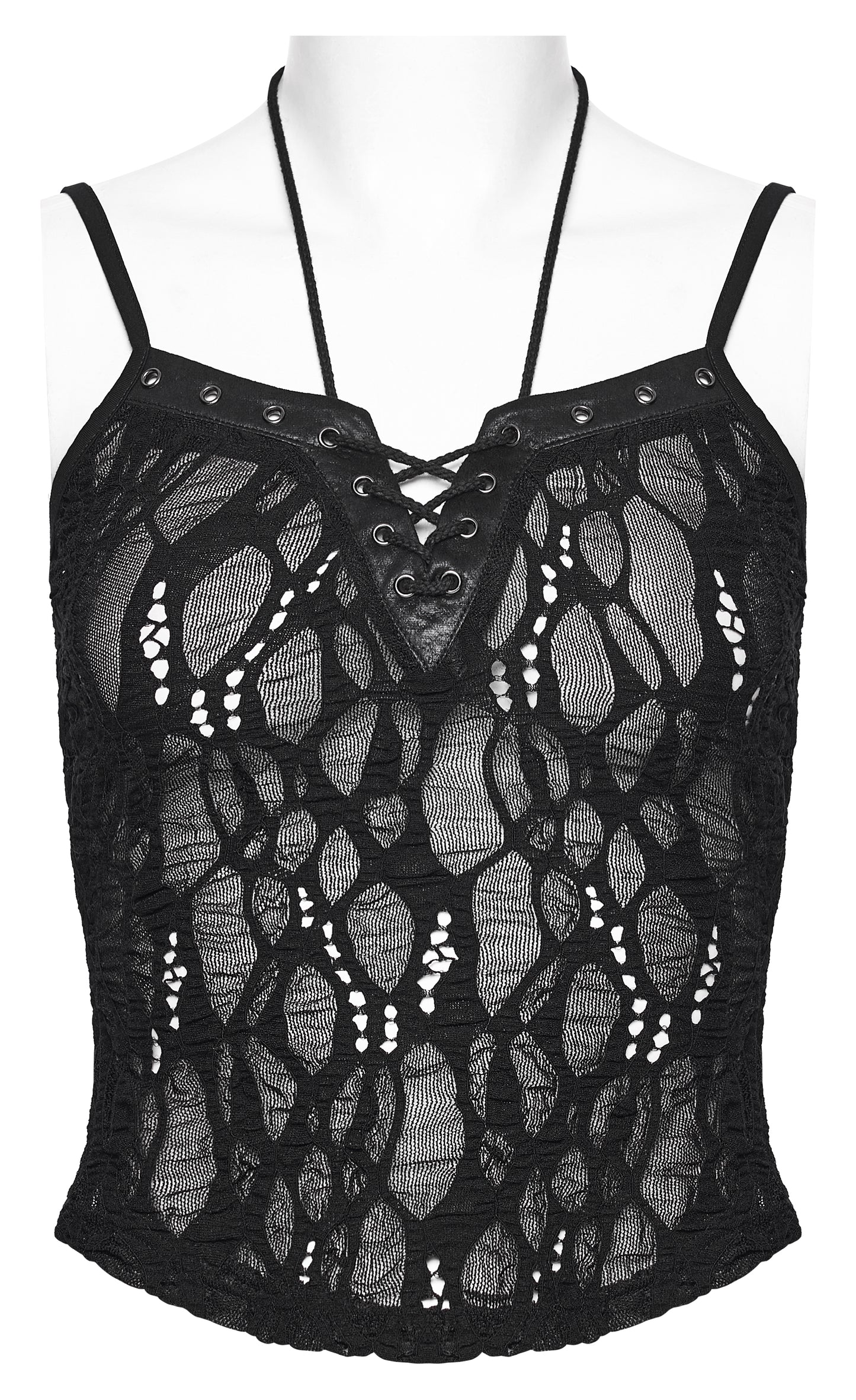 Punk Rave Elara Openwork Lace Camisole Front