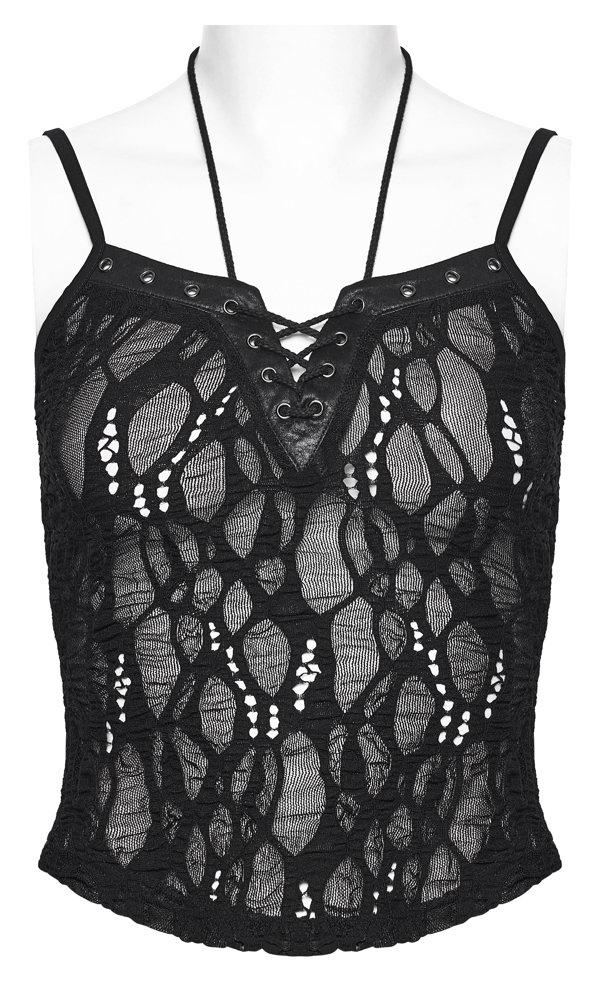 Punk Rave Elara Openwork Lace Camisole Front