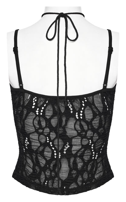 Punk Rave Elara Openwork Lace Camisole Back