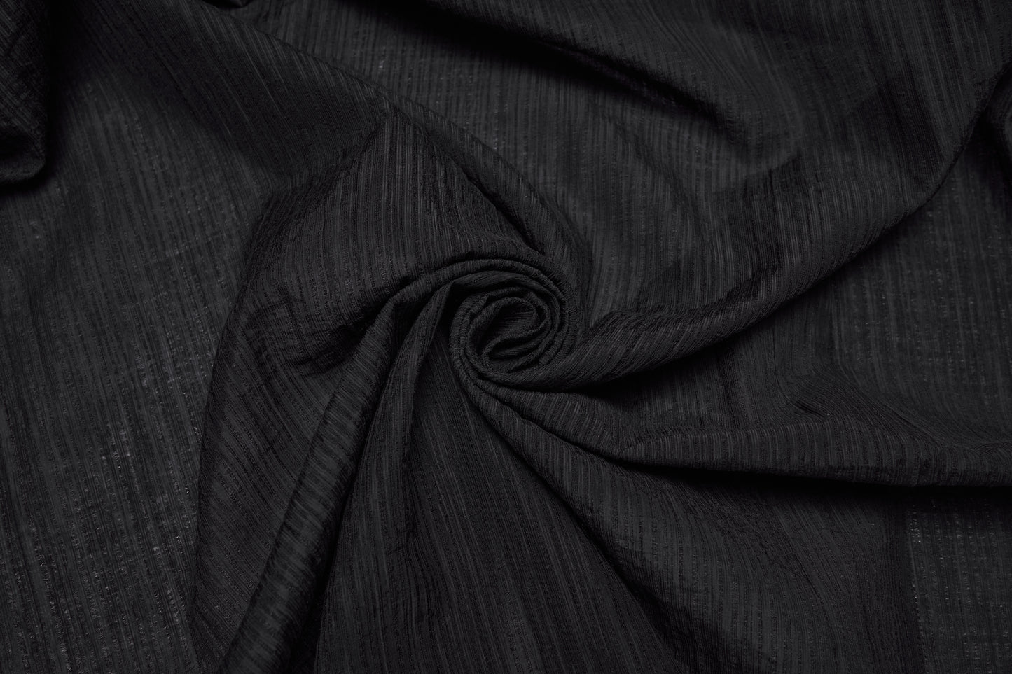 Punk Rave Elowen Goth Romantic V-Neck Flying Sleeve Dress black fabric texture close-up