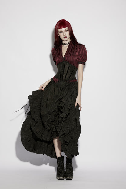 Punk Rave Isolde Gothic Underbust Corset on model