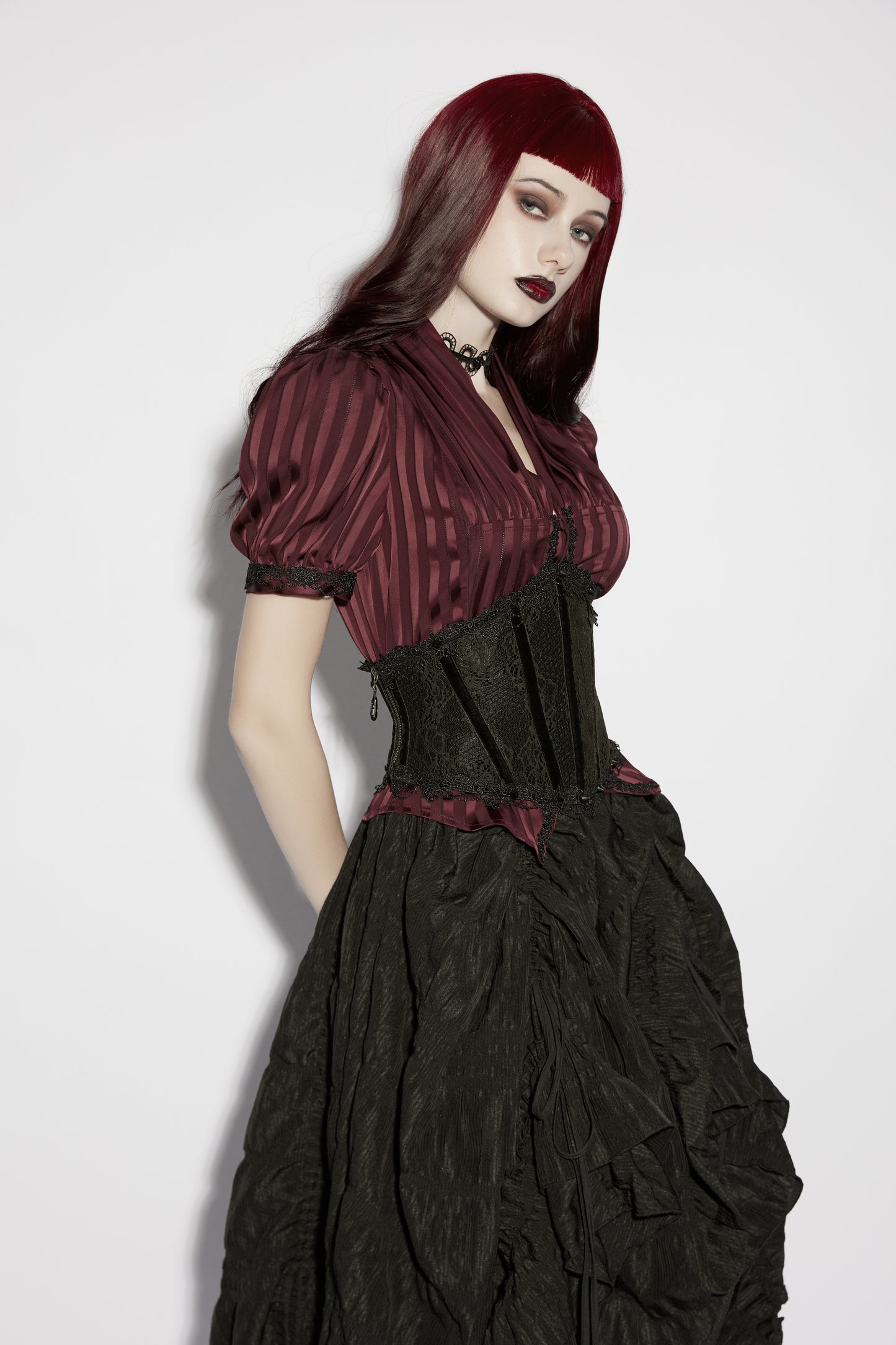 Punk Rave Isolde Gothic Underbust Corset side view