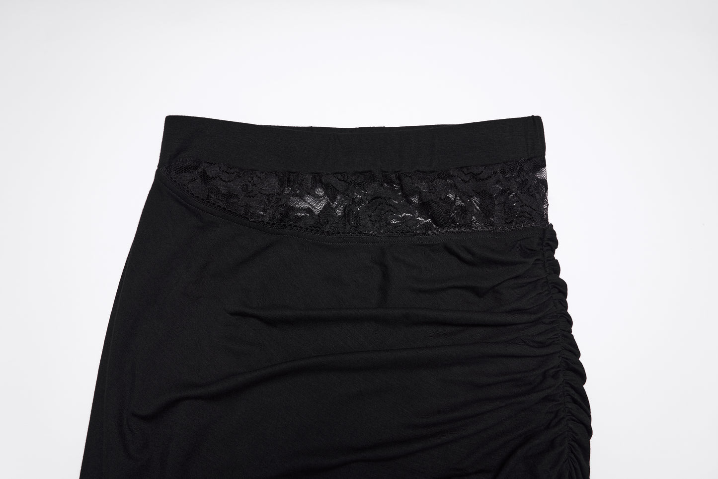Punk Rave Rosalie skirt - asymmetric lace waistband close-up