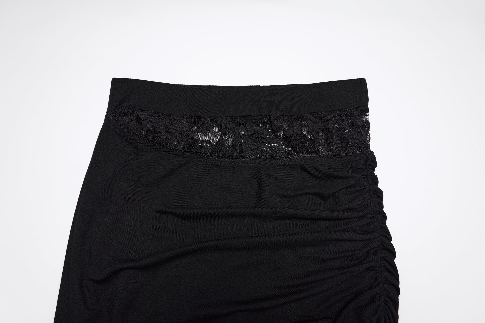 Punk Rave Rosalie skirt - asymmetric lace waistband close-up