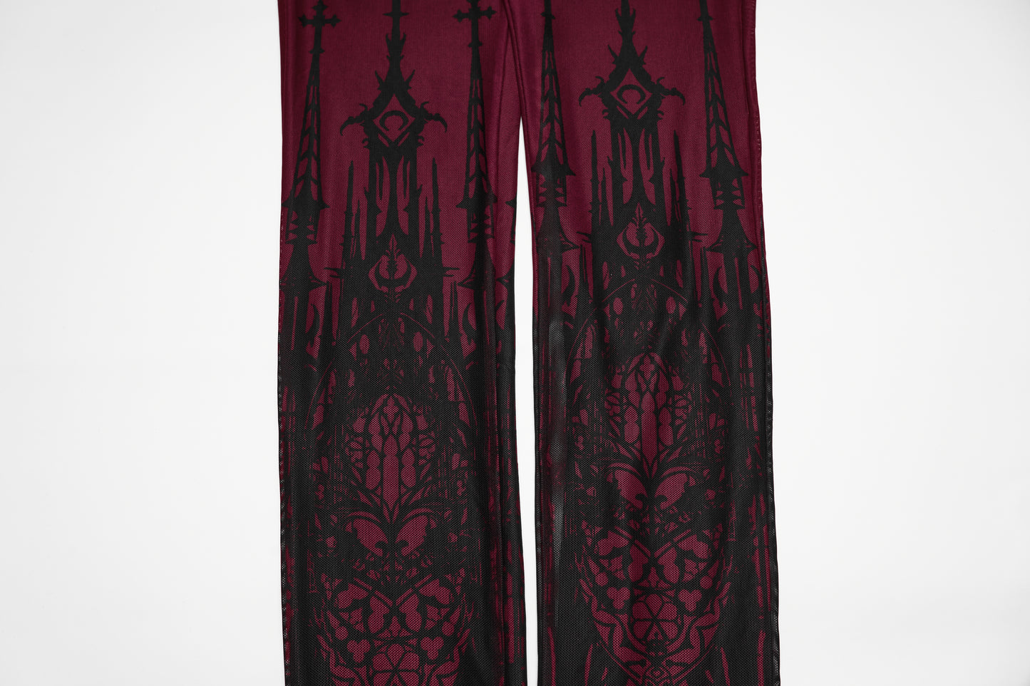 Punk Rave Morella Church Skull Leggings Cathedral Print Detail