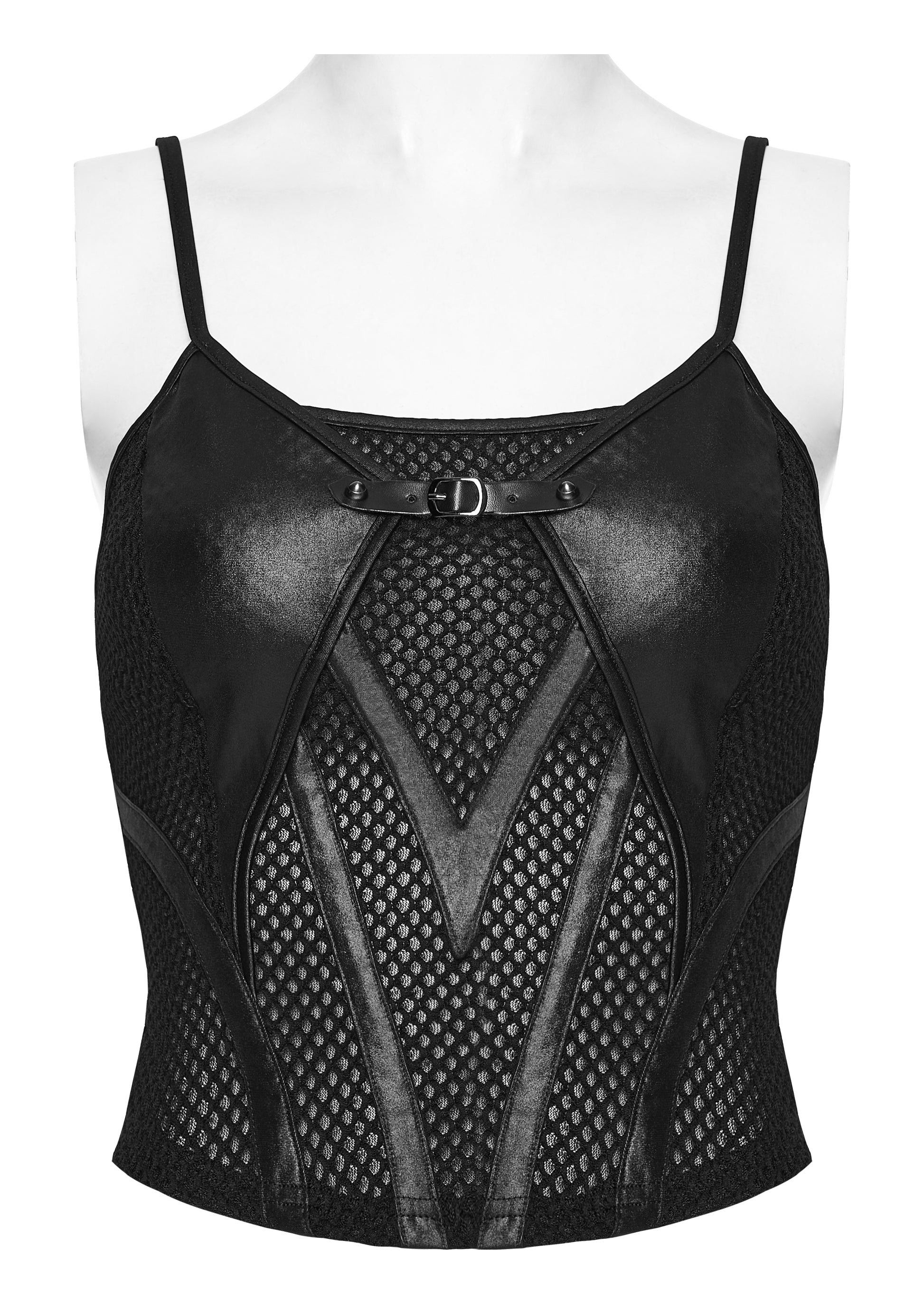 Punk Rave Nyx Goth Industrial Spliced Camisole