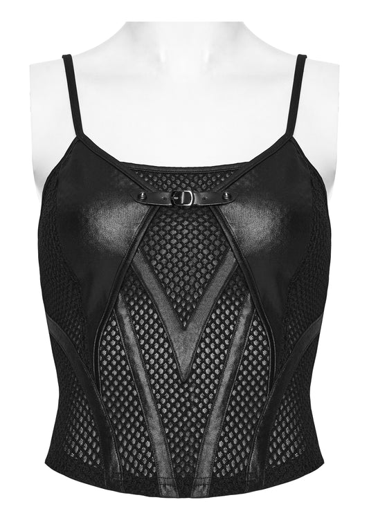 Punk Rave Nyx Goth Industrial Spliced Camisole