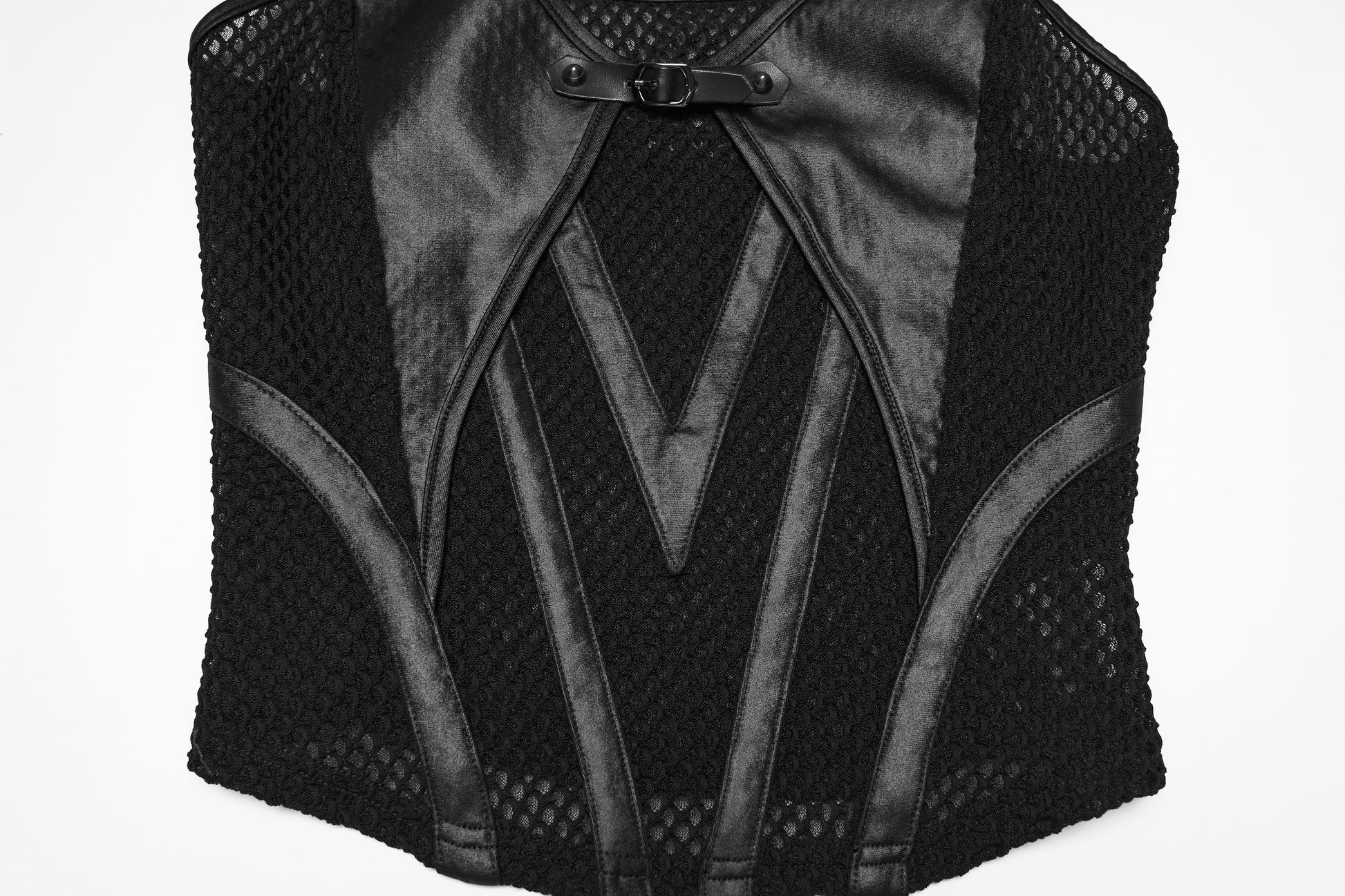 Punk Rave Nyx Goth Industrial Spliced Camisole panelling closeup