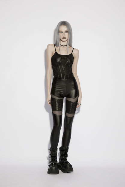 Punk Rave Nyx Gothic Spliced Camisole Top
