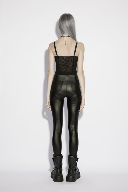 Punk Rave Nyx Goth Industrial Spliced Camisole back view