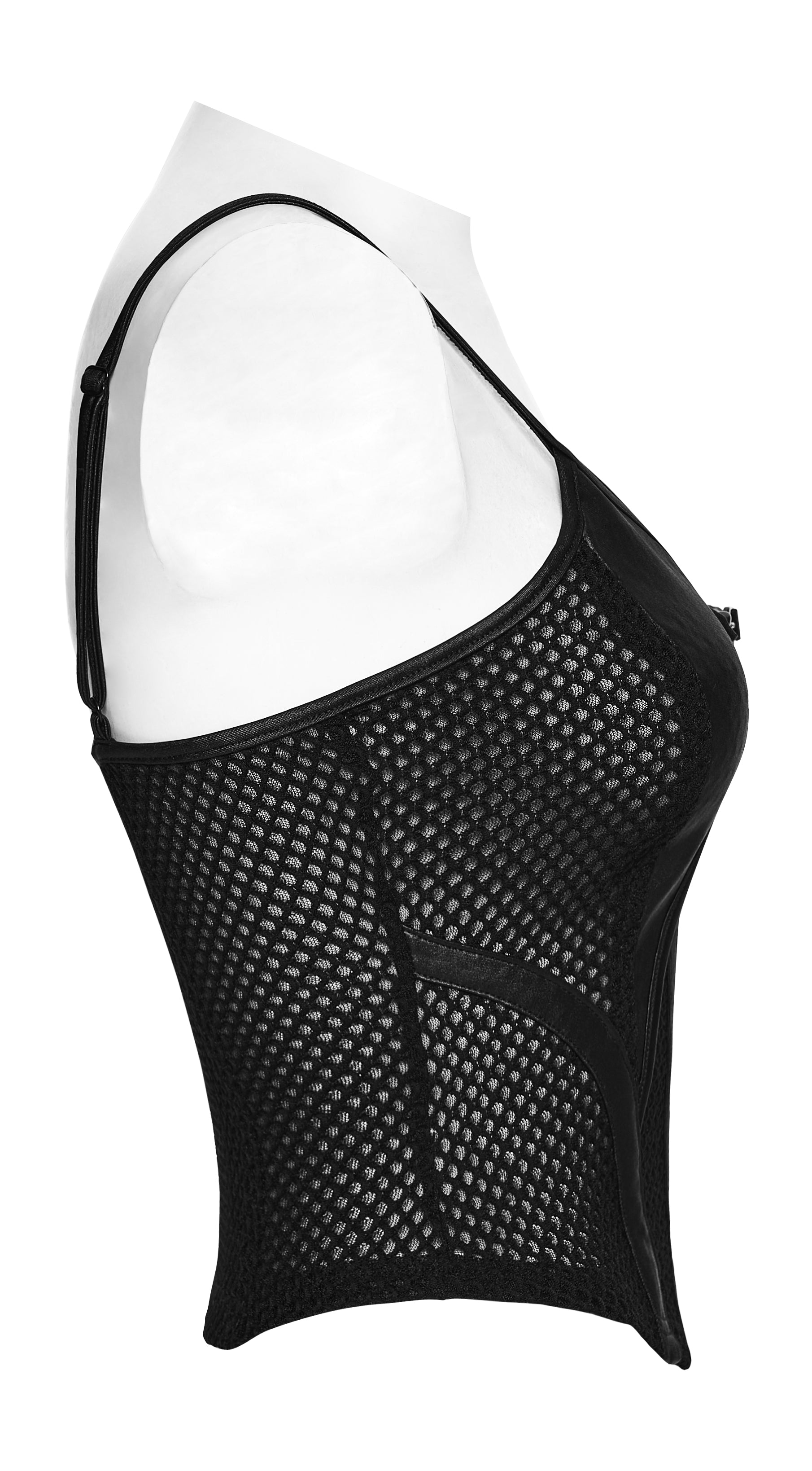 Punk Rave Nyx Goth Industrial Spliced Camisole side view