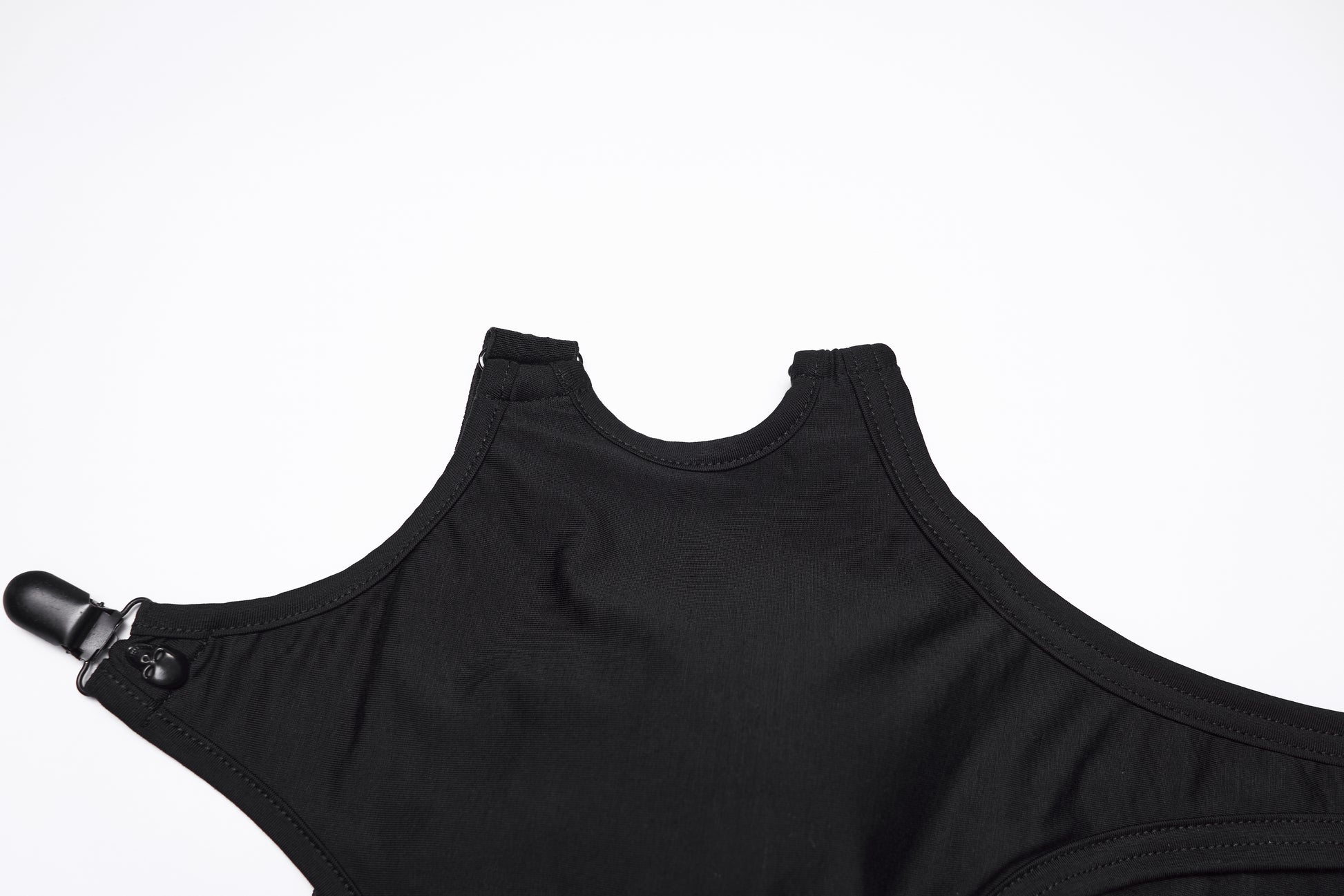 Punk Rave Nyx Skull Suspender Crop Top  detail view