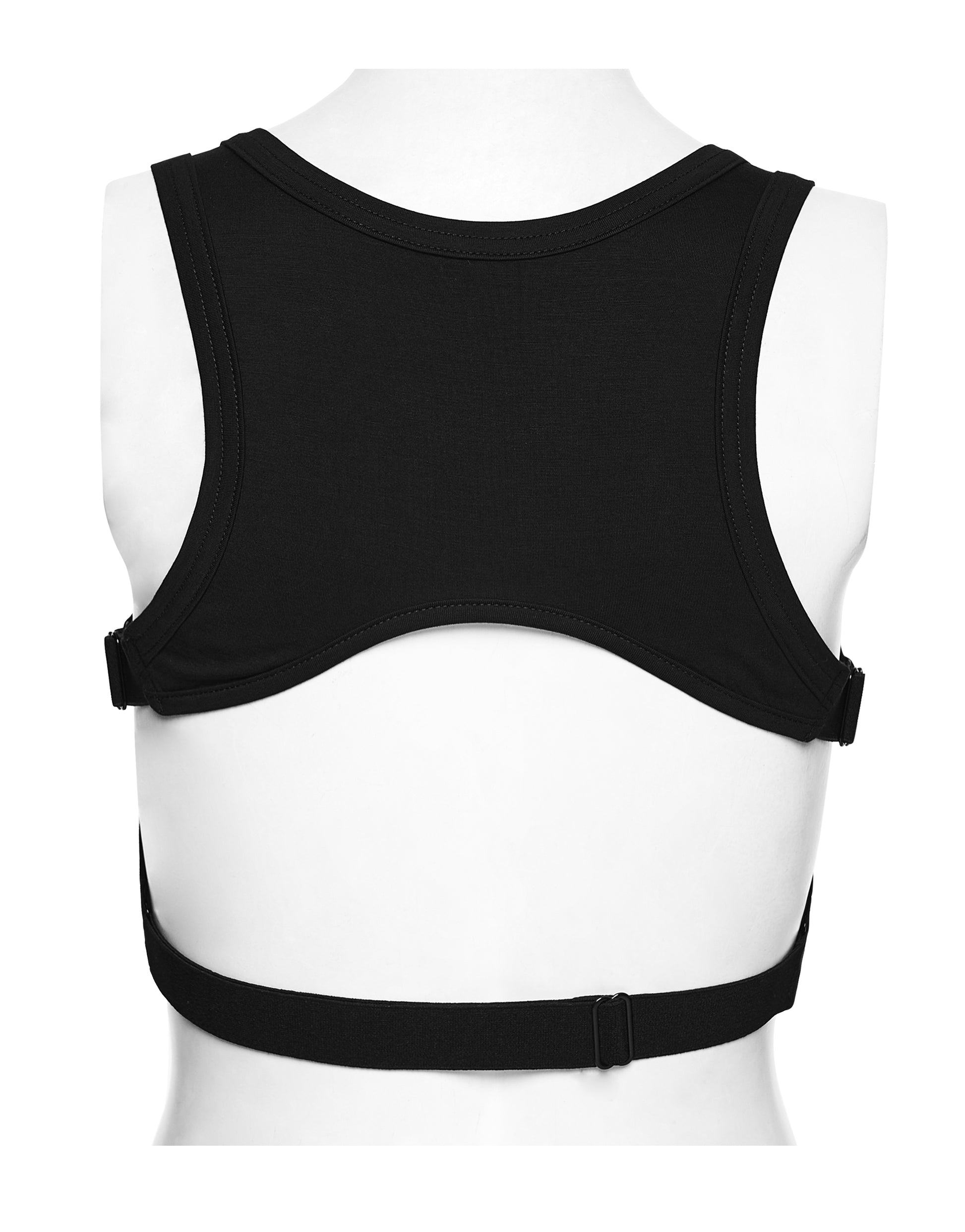Punk Rave Nyx Skull Suspender Crop Top  back view