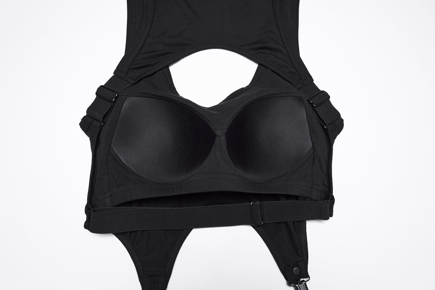 Punk Rave Nyx Skull Suspender Crop Top  inside view