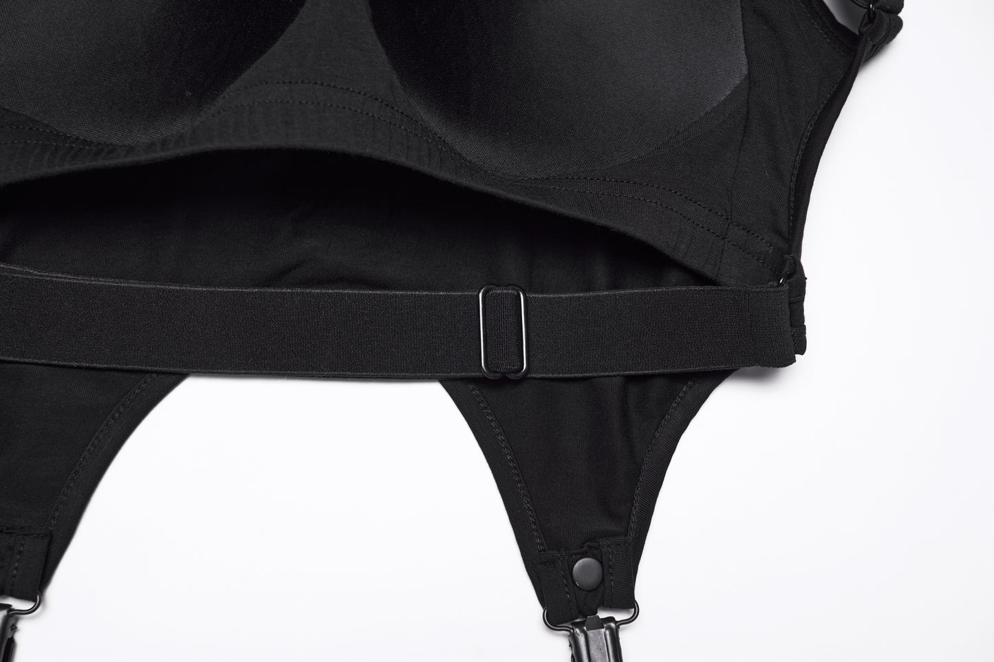 Punk Rave Nyx Skull Suspender Crop Top adjustment strap