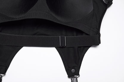 Punk Rave Nyx Skull Suspender Crop Top adjustment strap