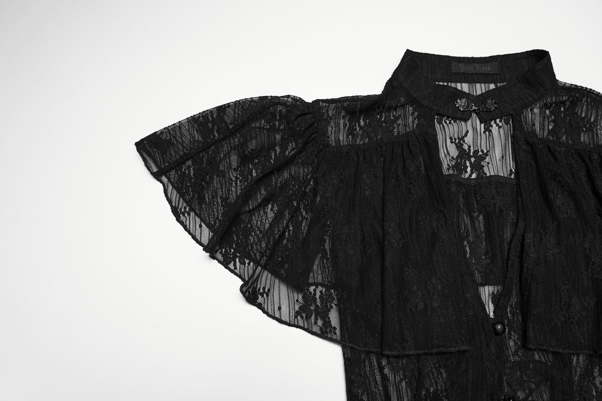 Punk Rave Seraphina Floral Gothic Lace Shirt sleeve detail