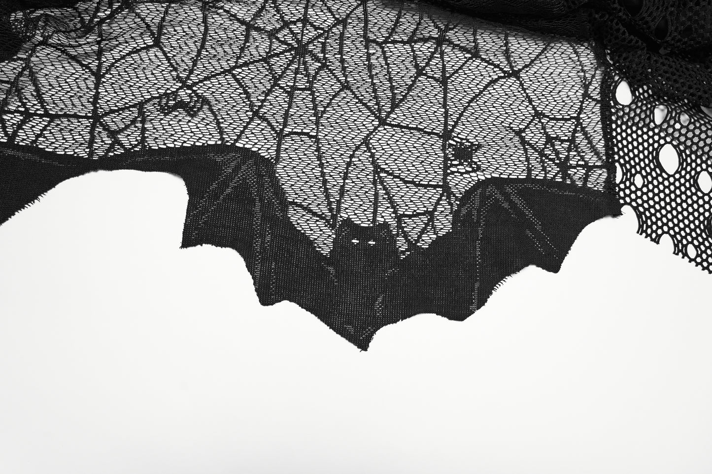 Punk Rave Vespera High Waist Bat Wing Mesh Skirt Bats Closeup