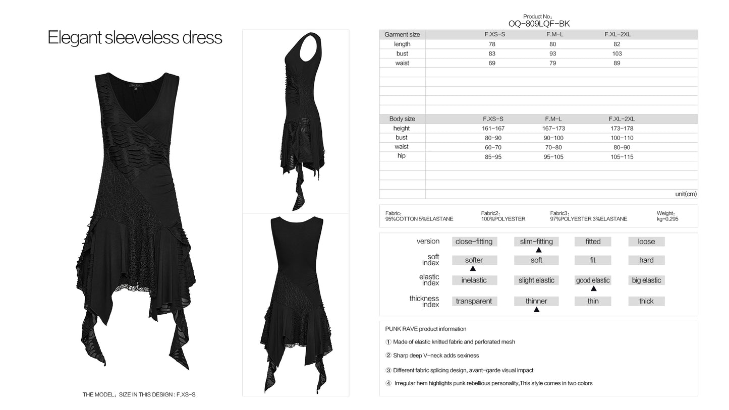 Punk Rave Calista Elegant Sleeveless Dress