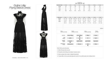 Punk Rave Seraphina Goth Flying Sleeve Dress