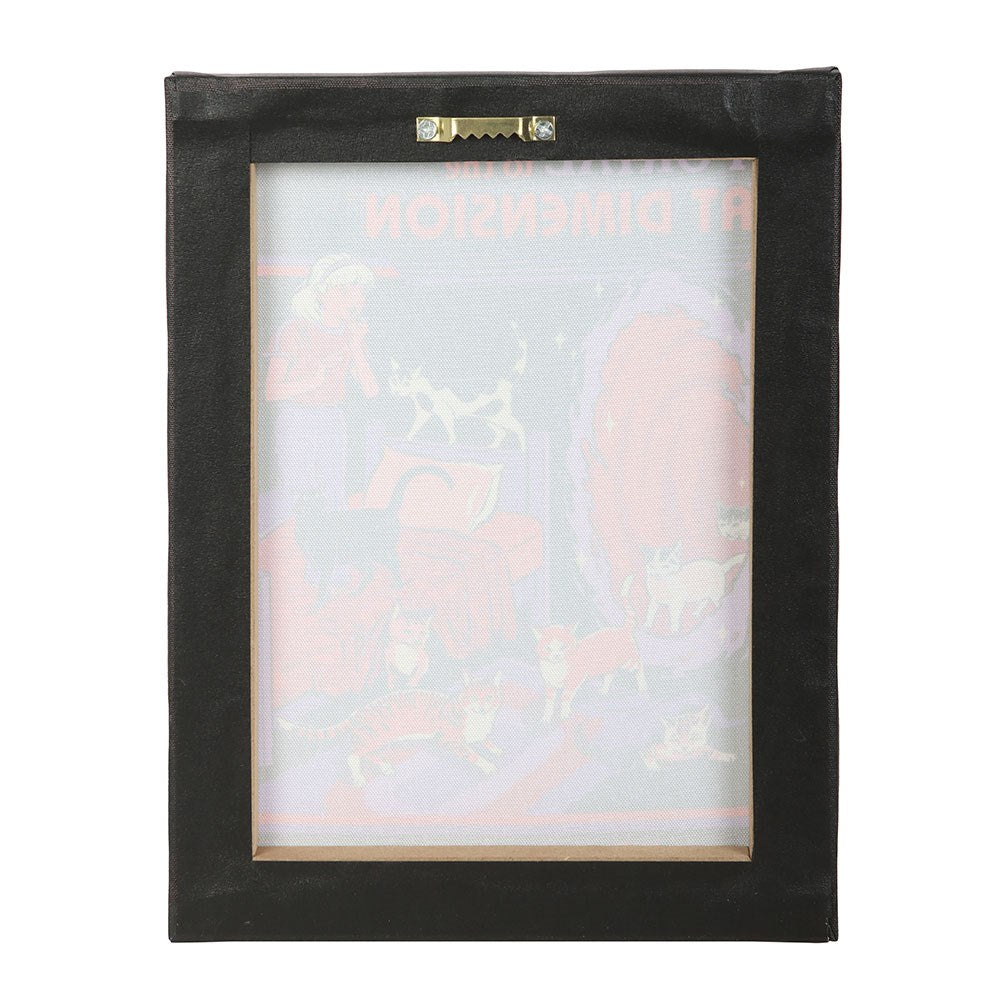 Gothic Gifts Steven Rhodes' 19x25cm "The Cat Dimension Canvas Plaque"