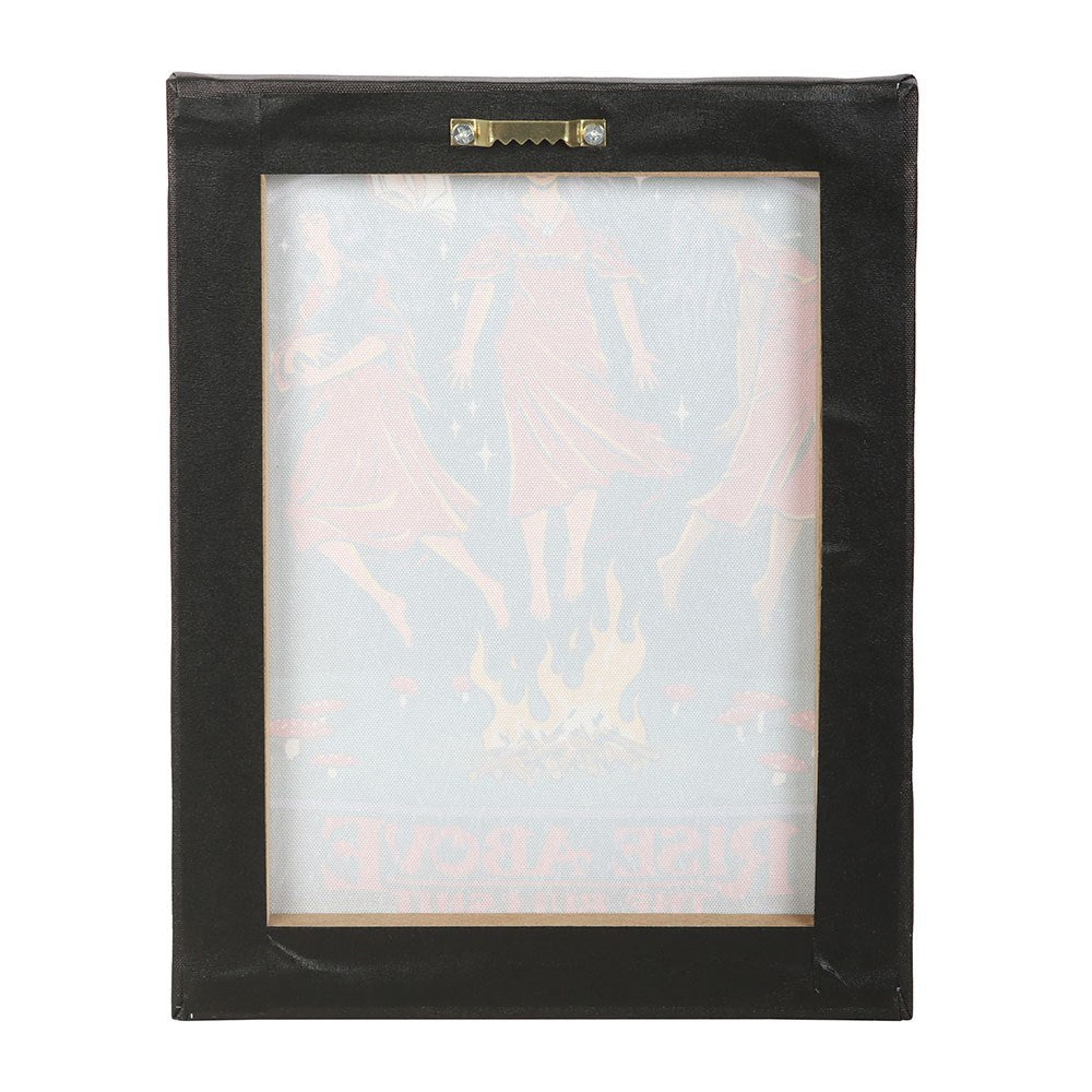 Gothic Gifts Steven Rhodes' "Rise Above the Bullsh*t" canvas plaque, 19 x 25 cm