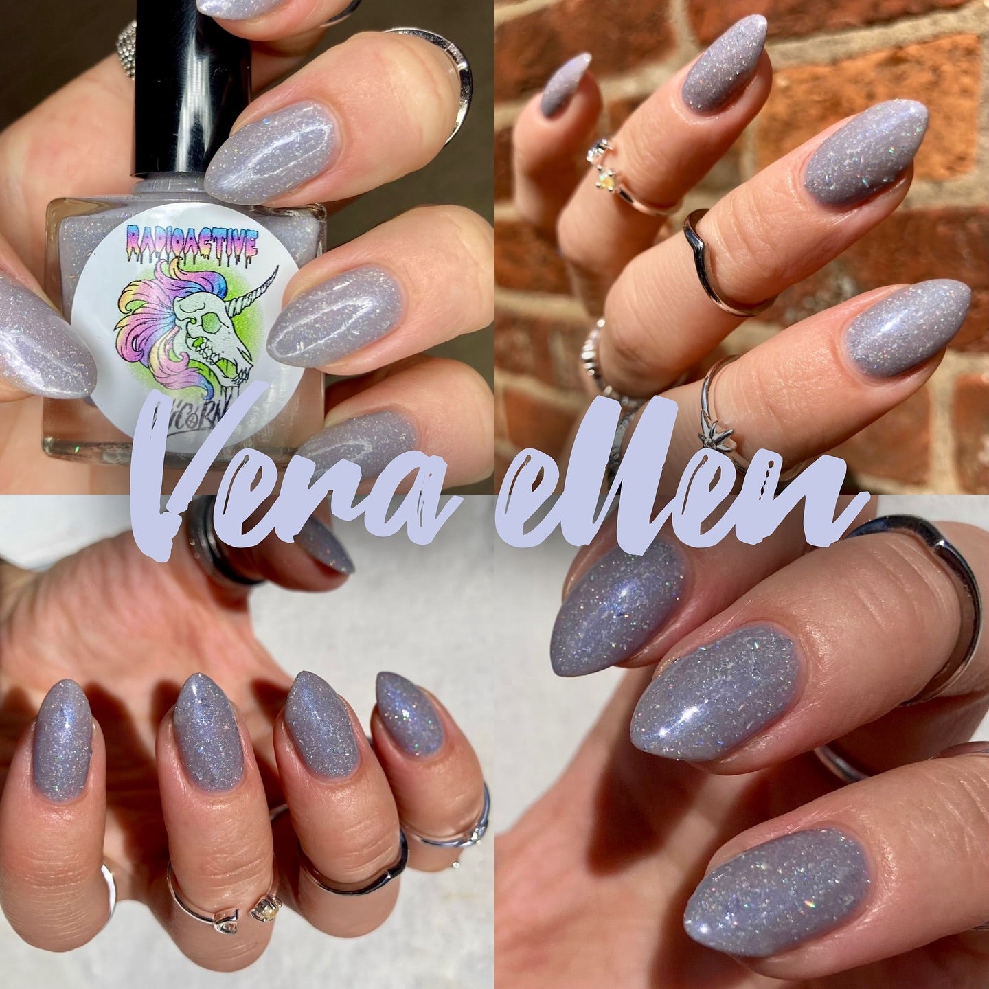 Radioactive Unicorn Vera Ellen Nail Polish - Kate's Clothing