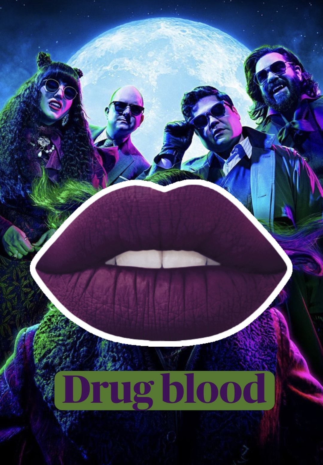 Radioactive Unicorn Drug Blood matte dark purple liquid lipstick vegan vanilla scent