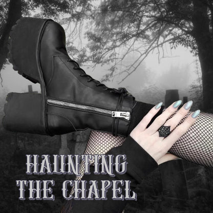 aunting The Chapel gray nail polish maximum visual impact by Radioactive Unicorn