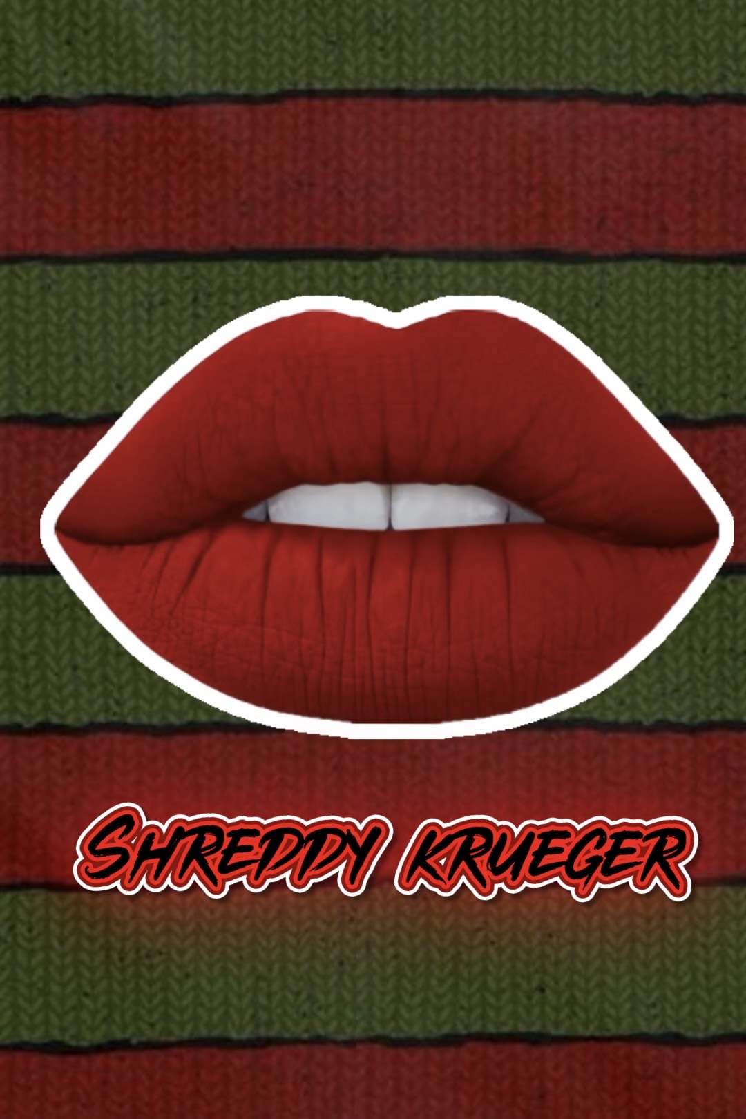 Radioactive Unicorn Shreddy Kruger matte bold red lipstick vegan vanilla scent