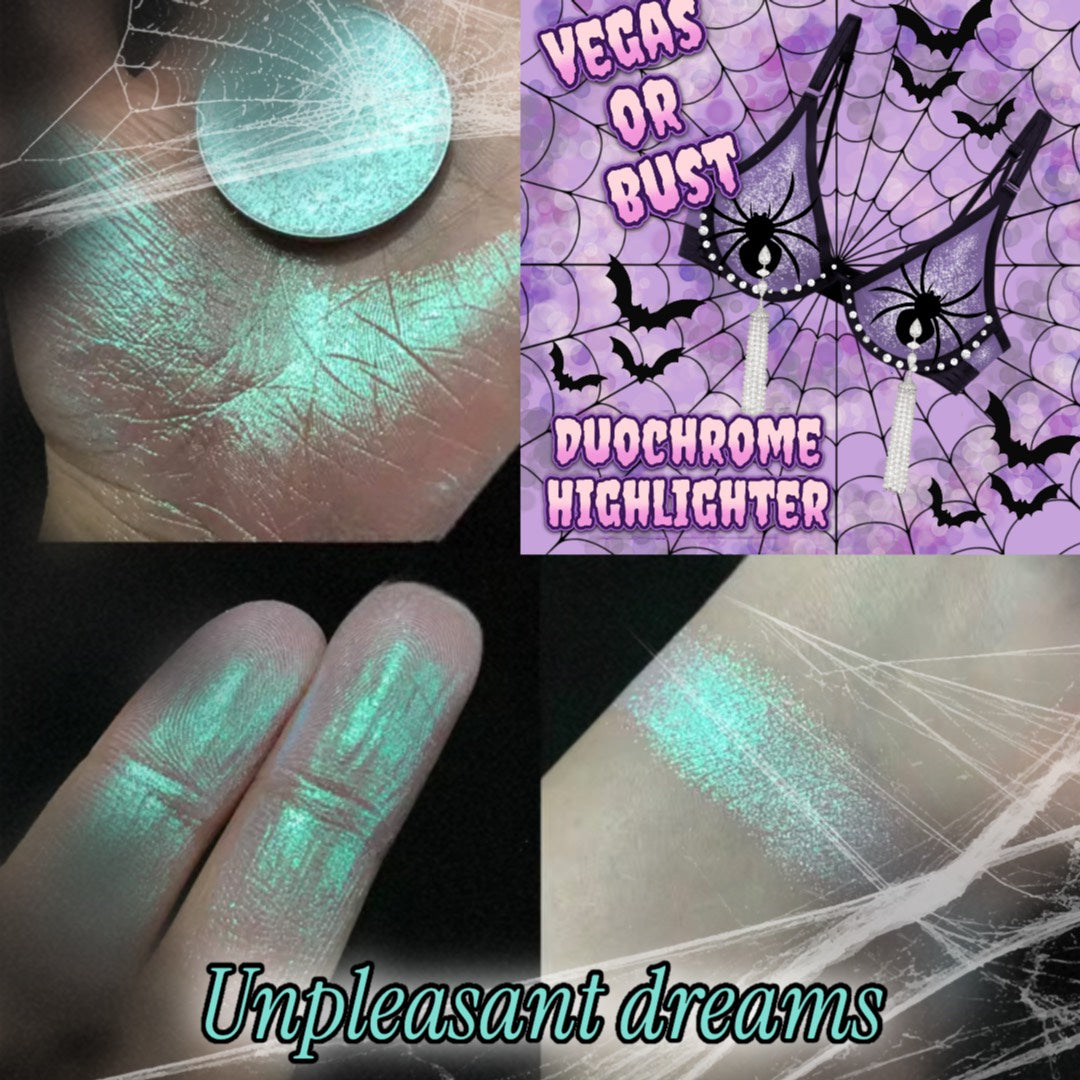 Radioactive Unicorn Unpleasant Dreams Duochrome Highlighter - Green & Blue Shift