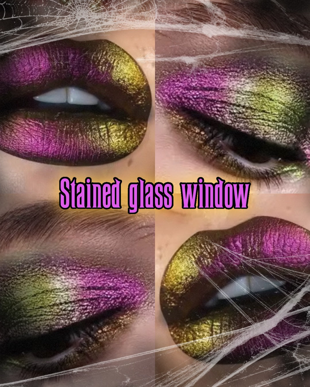 Radioactive Unicorn Stained Glass duochrome liquid eyeshadow pink gold copper green vegan cruelty-free