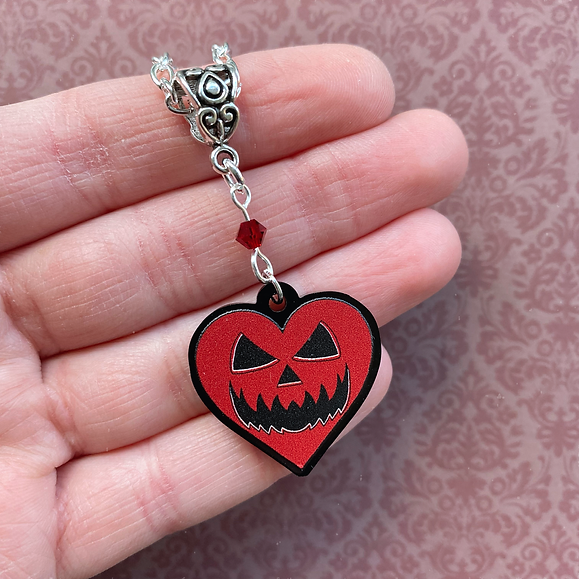 Simply Gothic Red Heart Necklace - Kate's Clothing