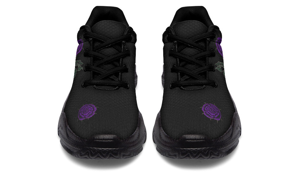 ANTIBrand Rose Painting Purple Chunky Trainers